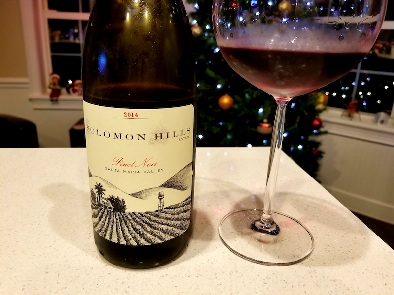 The 12 Wines Of Christmas … Solomon Hills Pinot Noir